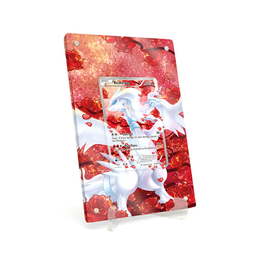 Extended Artwork Display Case Rahmen passend für Pokemon Reshiram Legendary Treasures (LTR) #RC22
