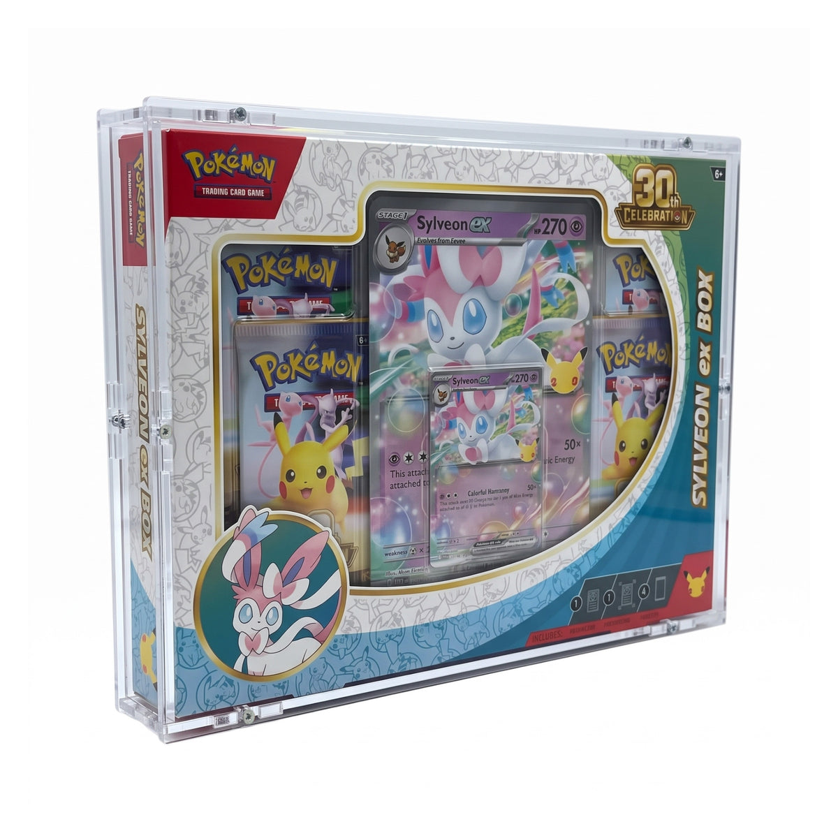 Acryl Case passend für Pokemon 30th Celebration Sylveon ex Box