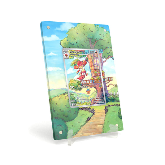 Extended Artwork Display Case Rahmen passend für Pokemon Simisear White Flare WHT 100