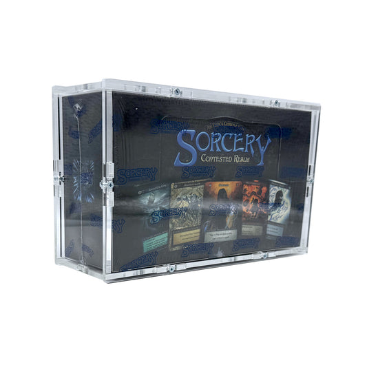 Acrylic case suitable for Sorcery TCG Alpha Beta Booster Box Version 1