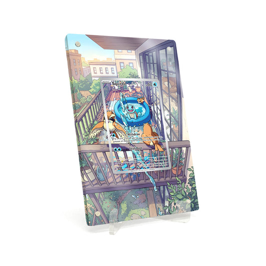 Extended Artwork Display Case Rahmen passend für Pokemon Squirtle Stellar Crown (SCR) #148