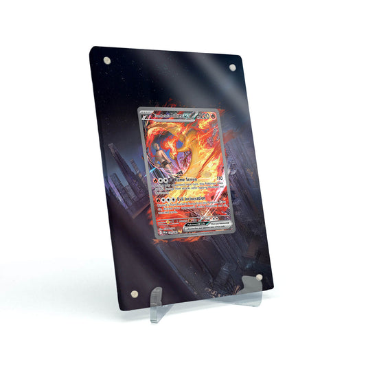 Extended Artwork Display Case Rahmen passend für Pokemon Team Rockets Moltres ex Destined Rivals DRI 229