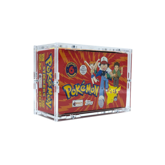 Acrylic case suitable for Topps Pokemon 6 Stickers Box MERLIN