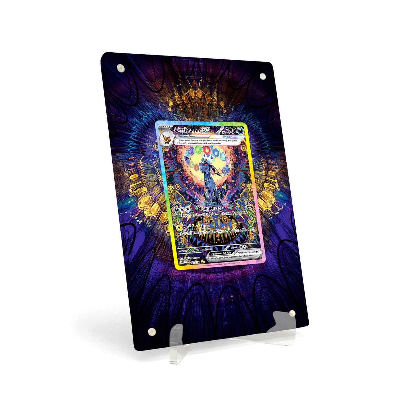 Extended Artwork Display Case Rahmen passend für Pokemon Umbreon ex Prismatic Evolutions PRE 161