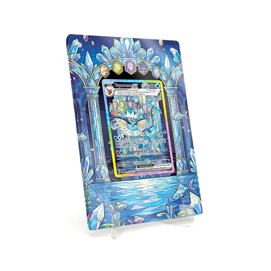 Extended Artwork Display Case Rahmen passend für Pokemon Vaporeon ex Prismatic Evolutions (PRE) #149