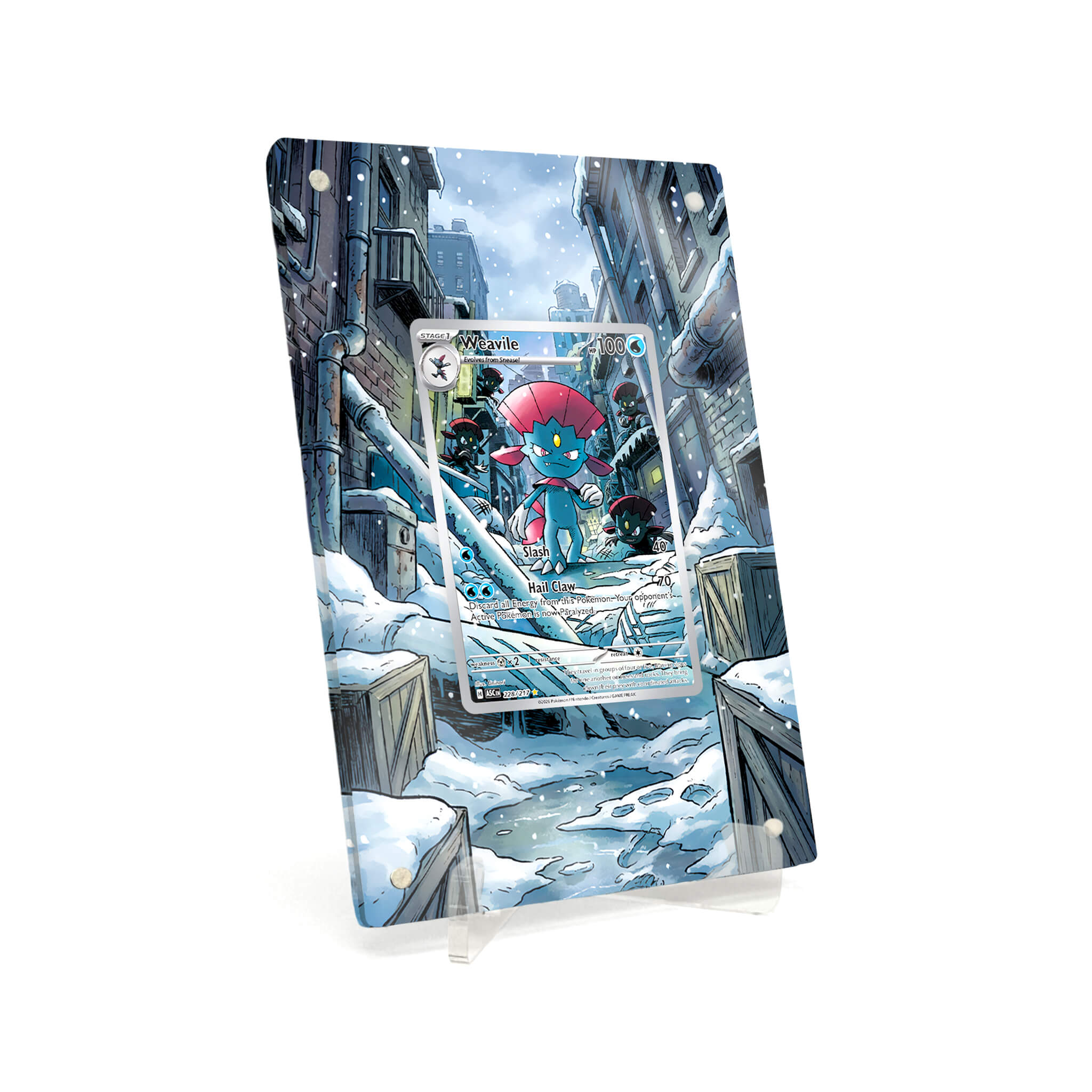 Extended Artwork passend für Pokemon Weavile Ascended Heroes (ASC) #228 ...