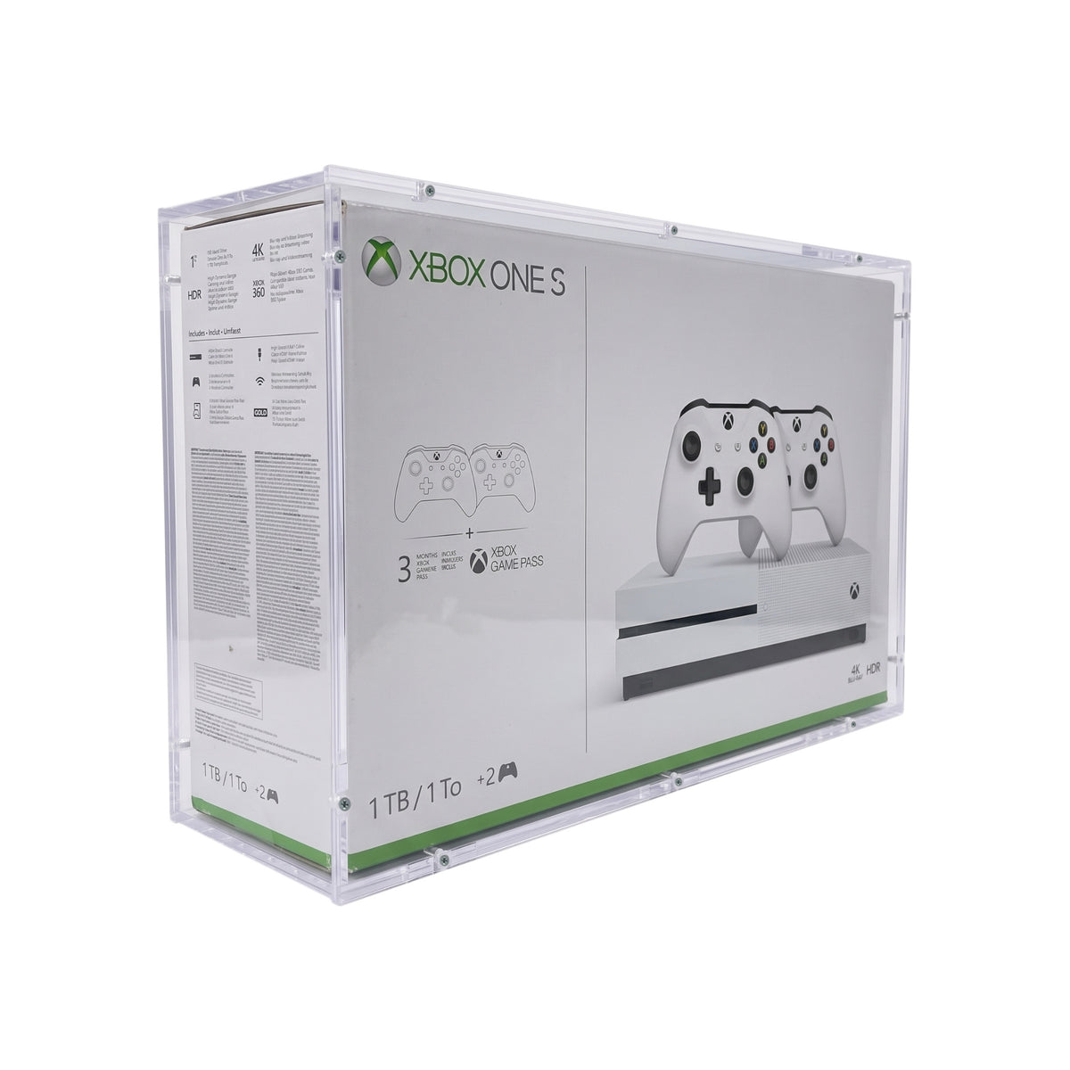 Acryl Case passend für Microsoft Xbox One S Konsole OVP