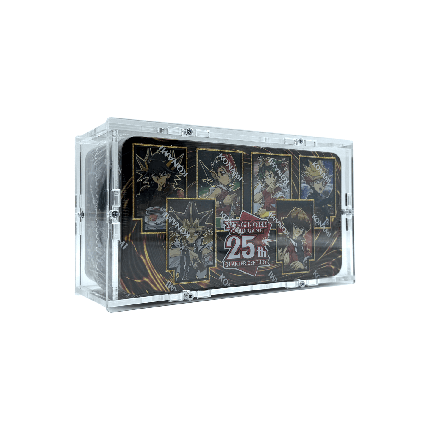 Acrylic case suitable for Yu-Gi-Oh! Yugioh Tin Box, e.g. 25th Anniversary Tin: Dueling Heroes