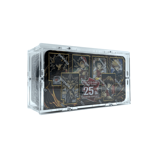 Acrylic case suitable for Yu-Gi-Oh! Yugioh Tin Box, e.g. 25th Anniversary Tin: Dueling Heroes