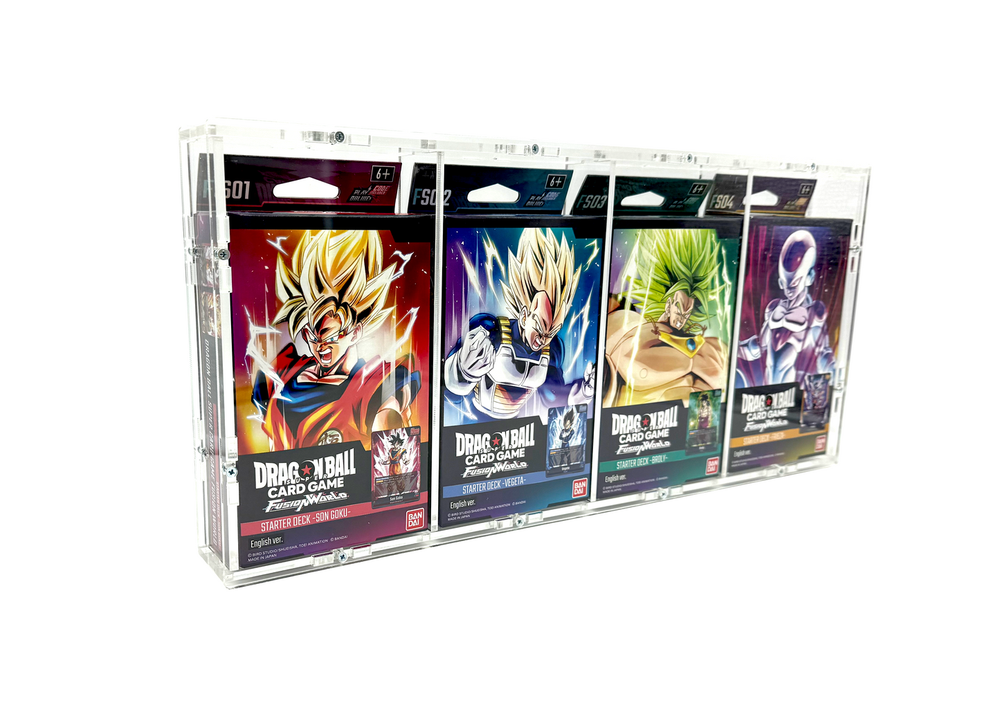 Acrylic Case for 4x Dragon Ball Super Fusion Worlds Starter Decks