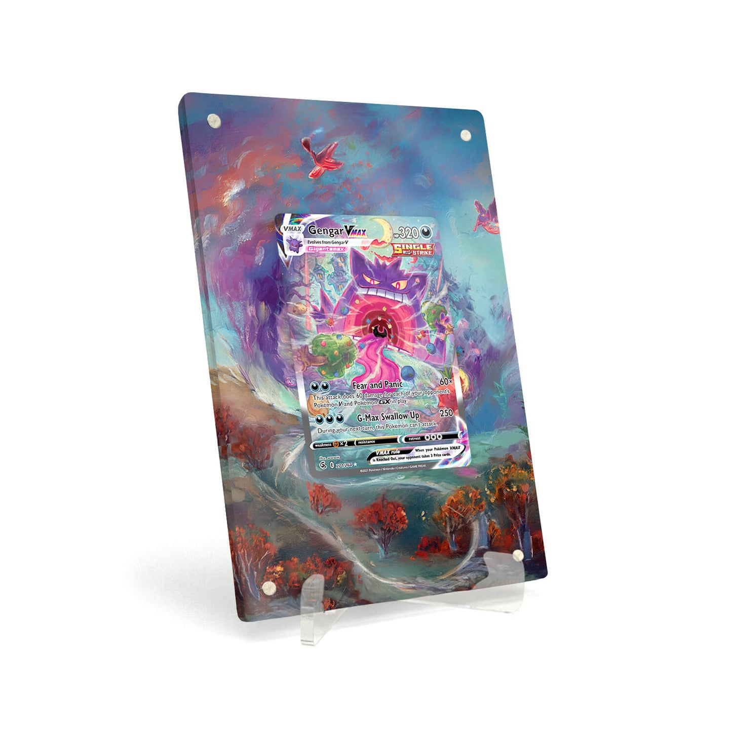 Extended Artwork Display Case Frame suitable for Pokemon Gengar Vmax FST 271