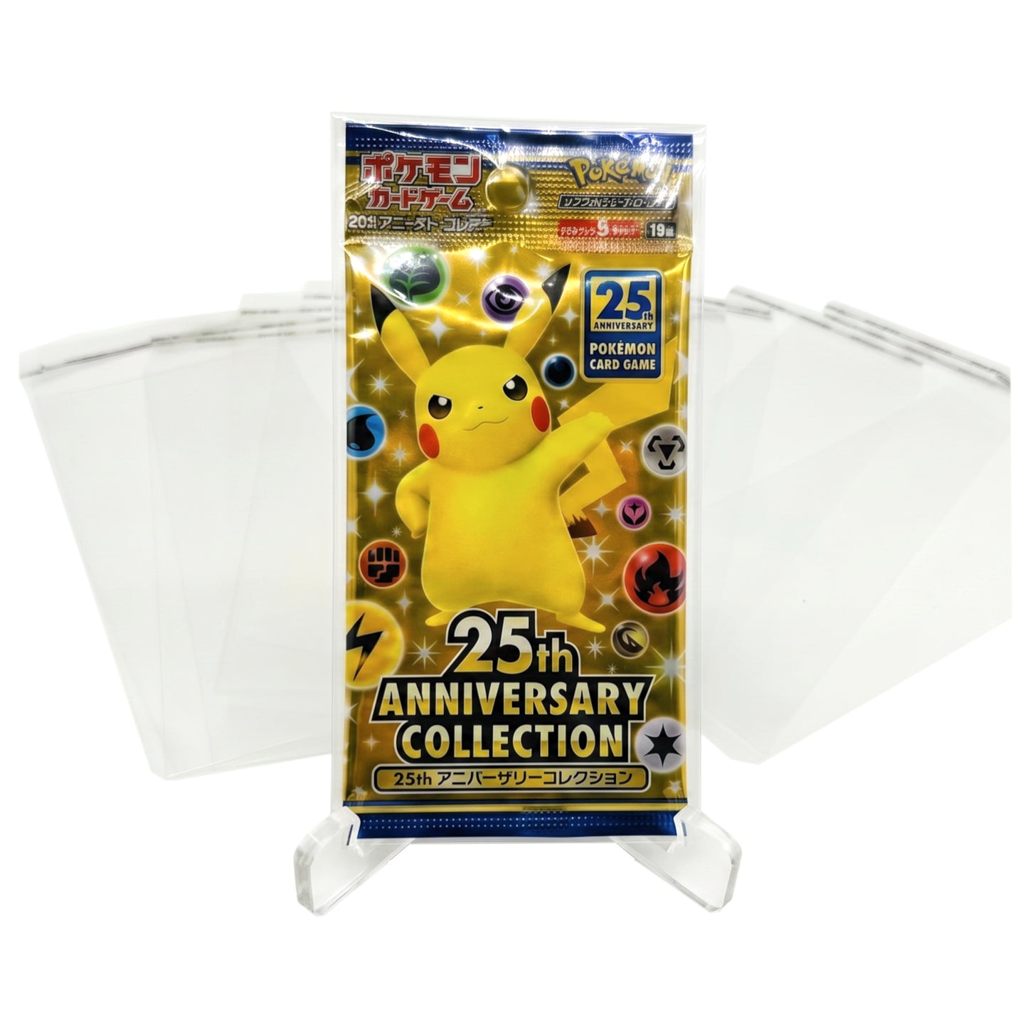 100x Sleeves / Schutzhülle für japanische Pokemon Booster Packs
