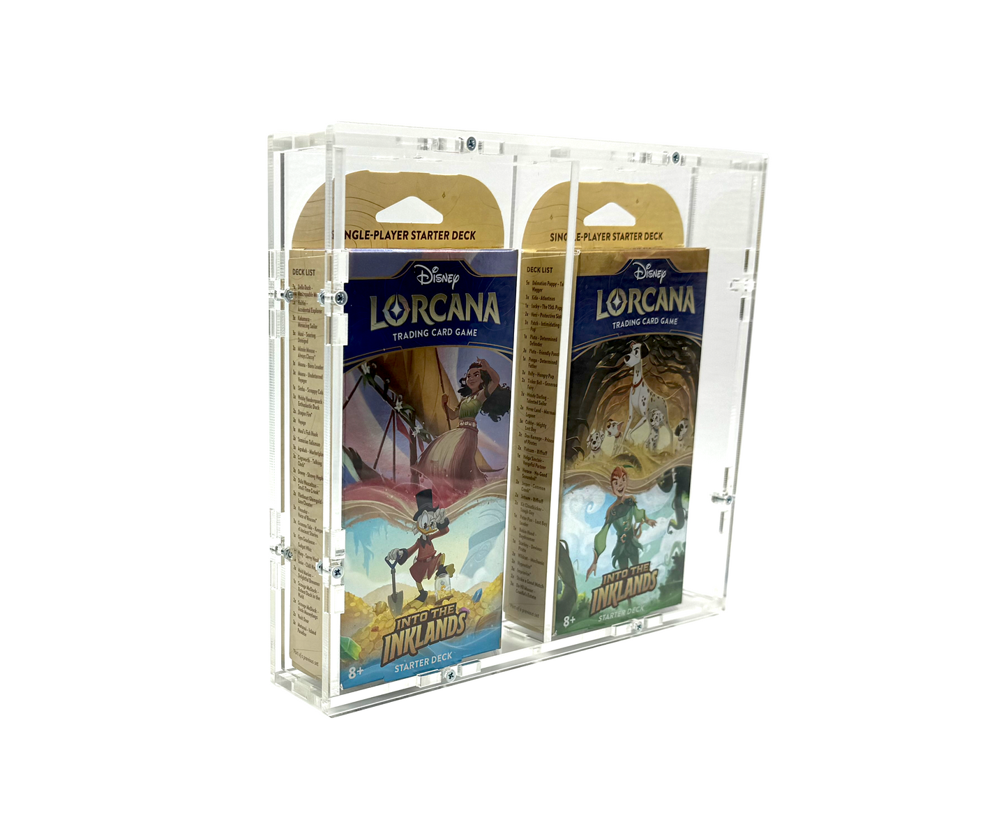 Acryl Case für Disney Lorcana 2x Starter Deck First Chapter, Rise of the Floodborn und Into the Inklands