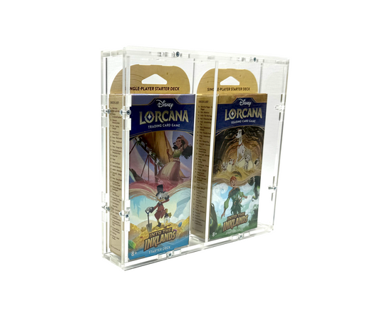 Acrylic Case for Disney Lorcana 2x Starter Deck First Chapter, Rise of the Floodborn and Into the Inklands 