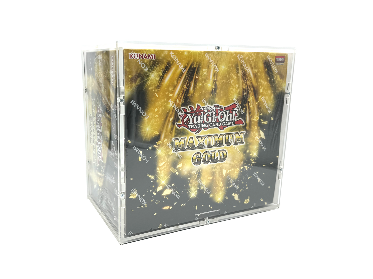 Acrylic case suitable for Yu-Gi-Oh! Yugioh Maximum Gold 1st Edition Booster Box Display