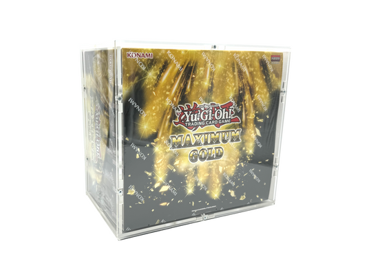 Acrylic Case for Yu-Gi-Oh! Yugioh Maximum Gold 1st Edition Booster Box Display