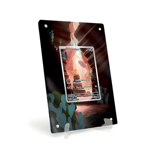 Extended Artwork Display Case Frame suitable for Pokemon Charmander MEW 168