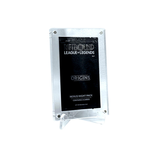 Acryl Case passend für League of Legends Riftbound Nexus Promo Booster englisch magnetisch inklusive Acryl Ständer