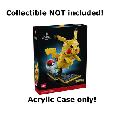 Acryl Case passend für Lego Pokemon 72152 Pikachu und Pokeball