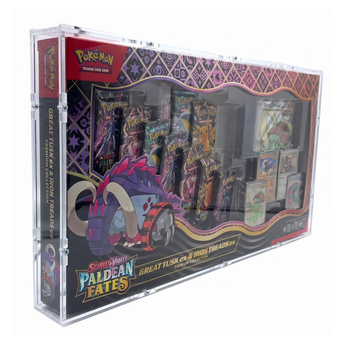 Acryl Case passend für Pokemon Great Tusk ex & Iron Treads ex Premium Collection