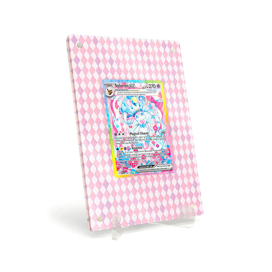 Extended Artwork Display Case Frame compatible with Pokemon Sylveon ex PRE 156