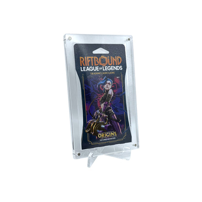 Acryl Case passend für League of Legends Riftbound Sleeved Booster englisch magnetisch inklusive Acryl Ständer