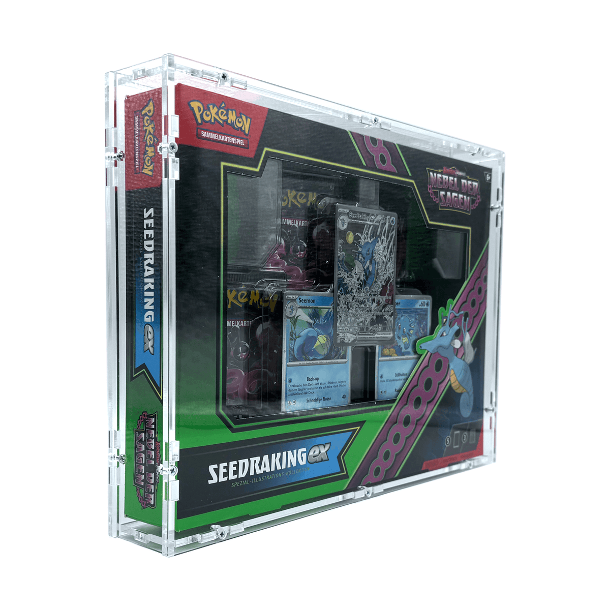 Acryl Case passend für Pokemon Seedraking ex Quajutsu ex Spezial-Illustrations Kollektion