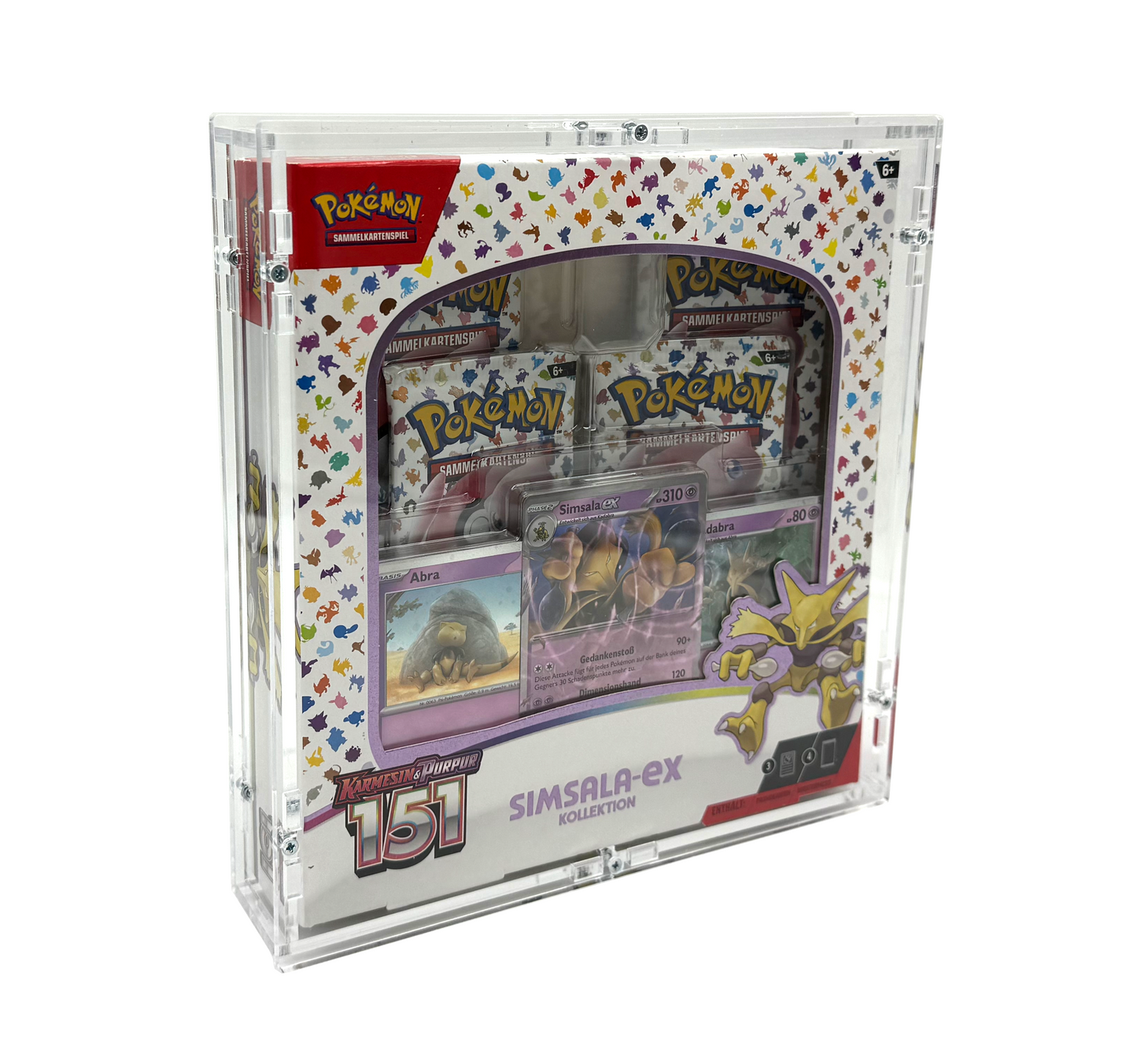 Acrylic Case suitable for Pokemon 151 Alakazam Simsala ex Collection