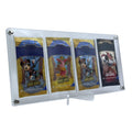 Acryl Case passend für 4 fach Lorcana Booster mit Acryl Ständer Rahmen Aufsteller