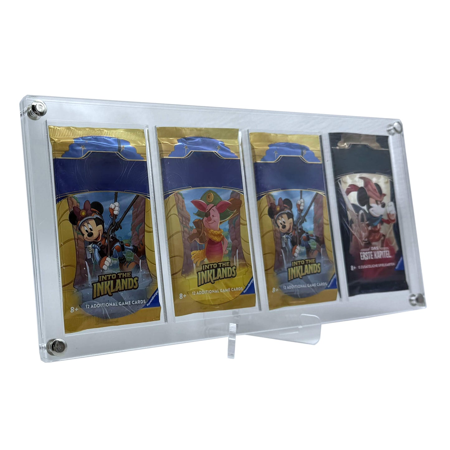 Acrylic Case suitable for Lorcana 4x Booster with Acrylic Stand Frame Stand