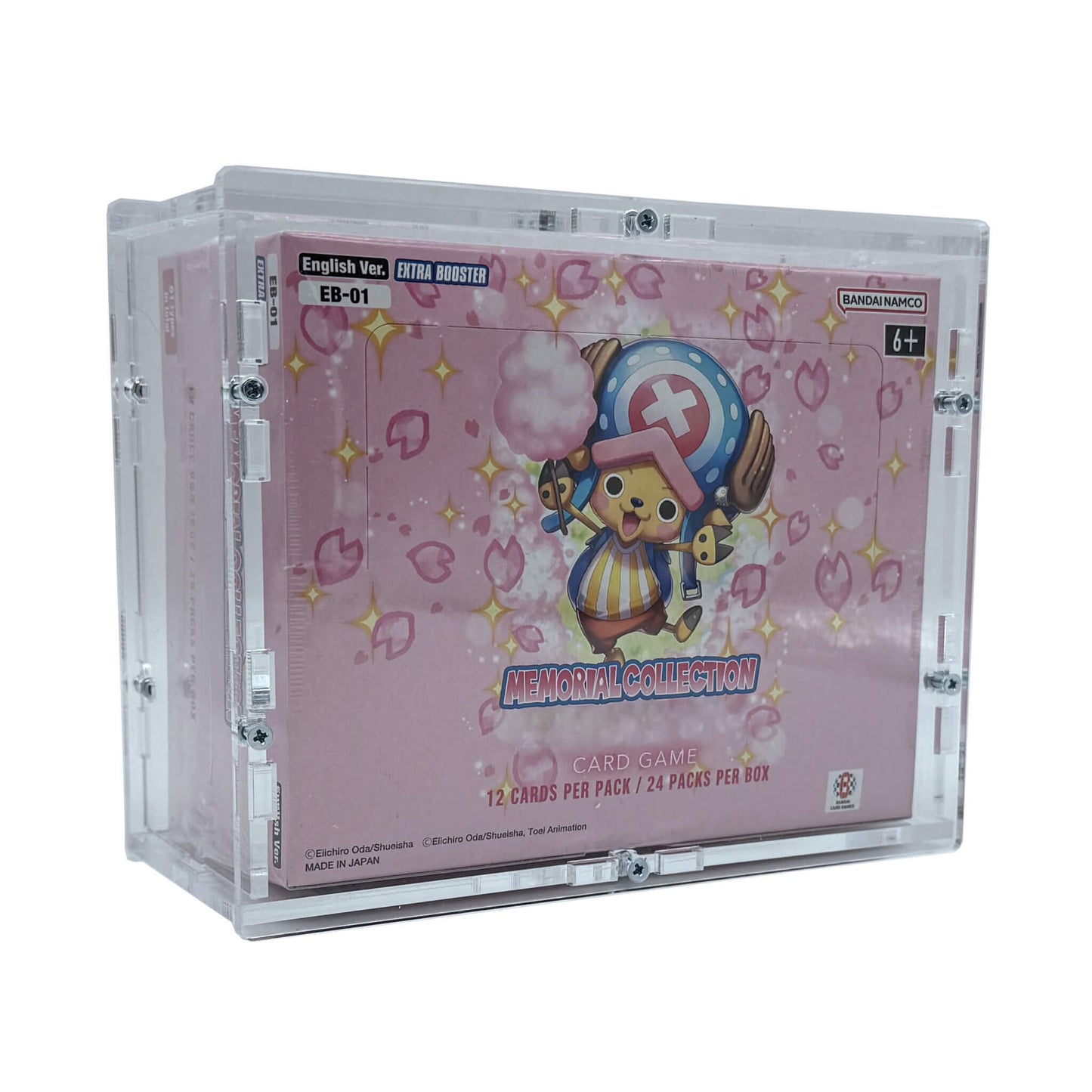 Acrylic Case suitable for One Piece Display Booster Box English EB-01 Memorial Collection TCG-Cases.de Acrylic Case suitable for One Piece Display Booster Box English EB-01 Memorial Collection TCG-Cases.de