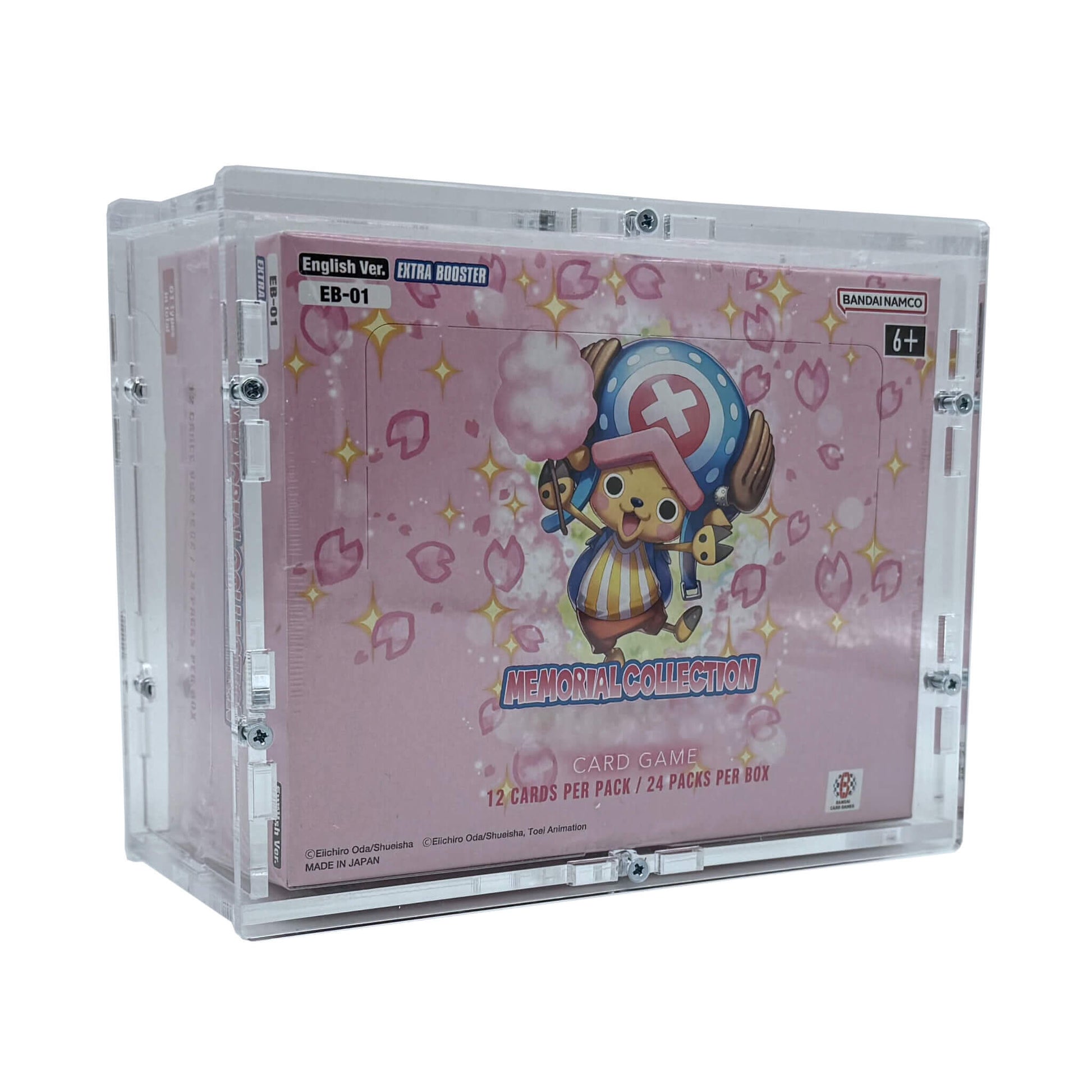 Acrylic Case suitable for One Piece Display Booster Box English EB-01 Memorial Collection TCG-Cases.de Acrylic Case suitable for One Piece Display Booster Box English EB-01 Memorial Collection TCG-Cases.de