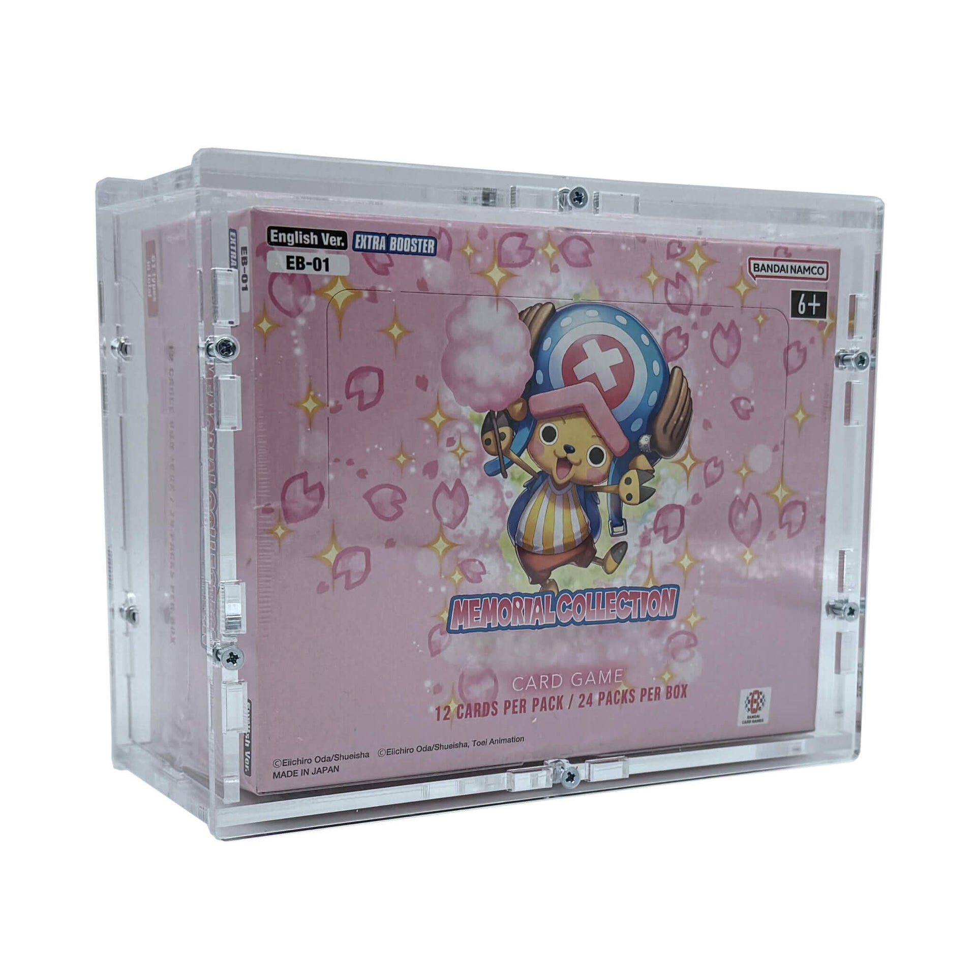 bt13 booster box Acrylic Case suitable for One Piece Display Booster Box English EB-01  Memorial Collection – TCG-Cases.de