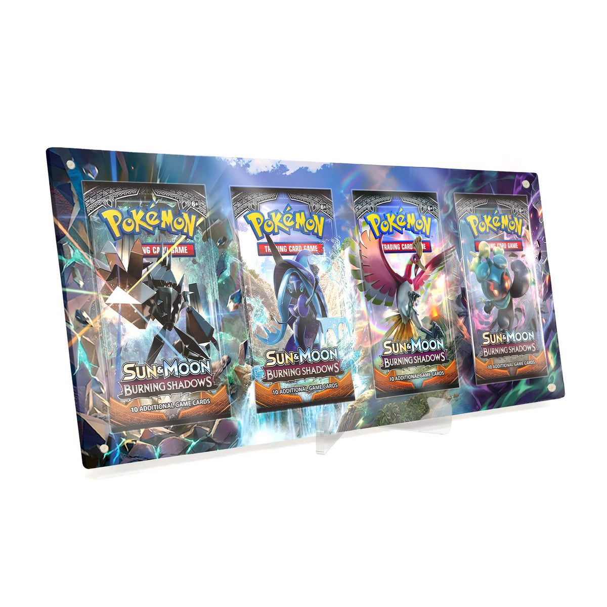Extended Artwork Display Case Frame suitable for Pokemon Booster Burning Shadows