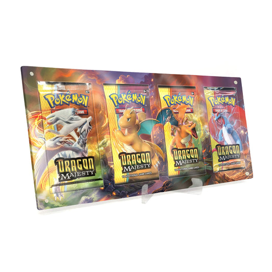 Extended Artwork Display Case Frame suitable for Pokémon Booster Dragon Majesty
