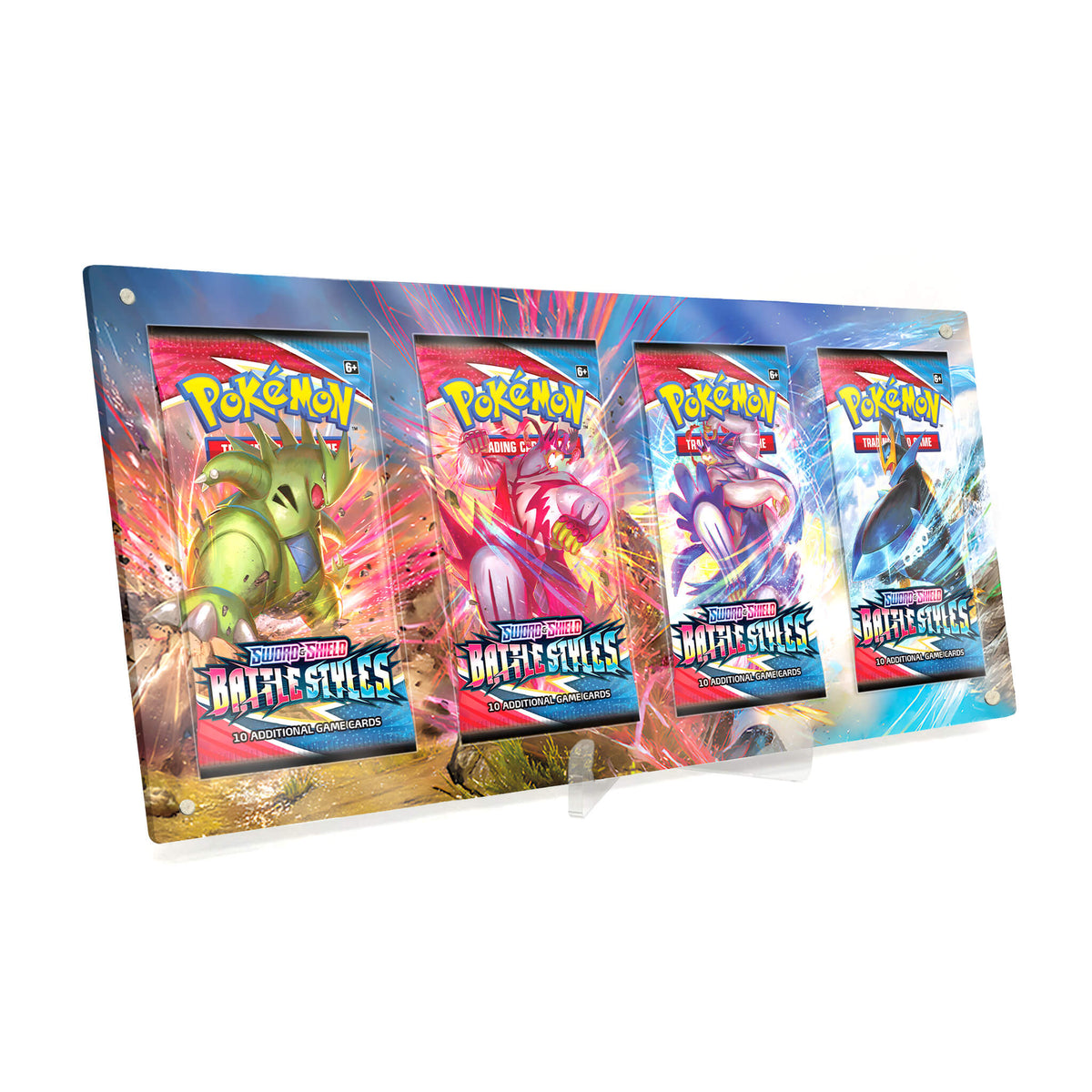Extended Artwork Display Case Frame suitable for Pokemon Booster Battle Styles