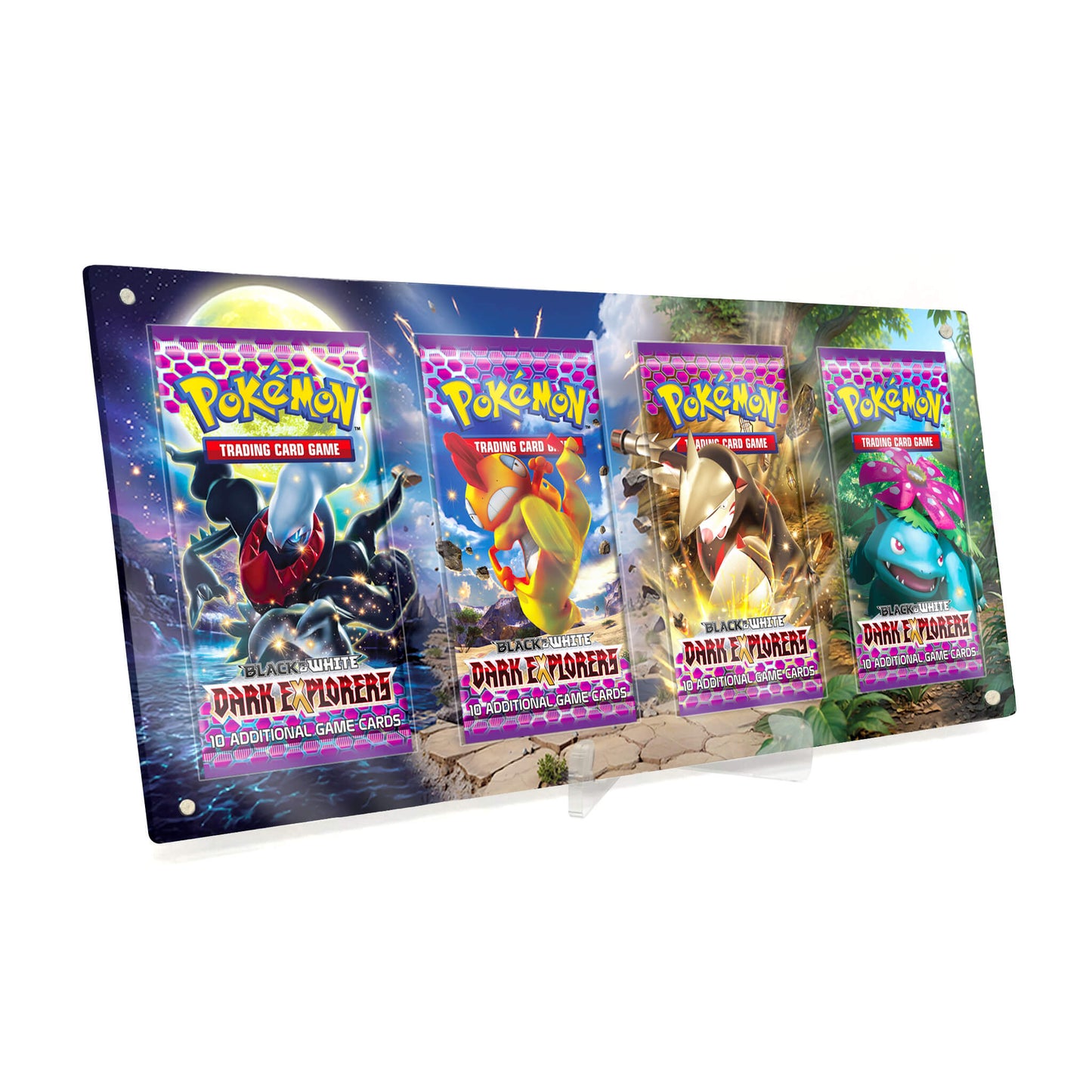 Extended Artwork Display Case Rahmen passend für Pokemon Booster Dark Explorers Erforscher der Finsternis