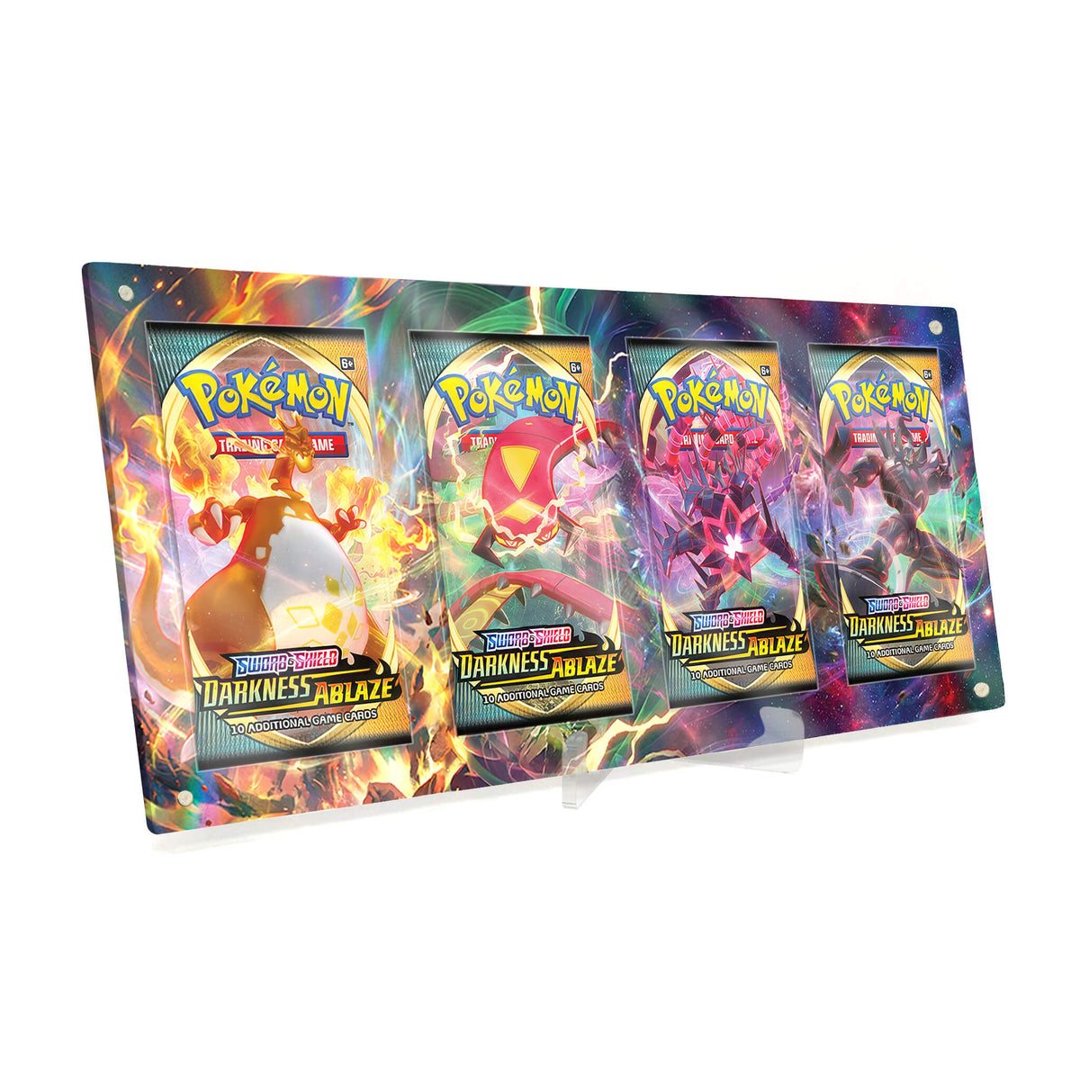 Extended Artwork Display Case Frame suitable for Pokemon Booster Darkness Ablaze
