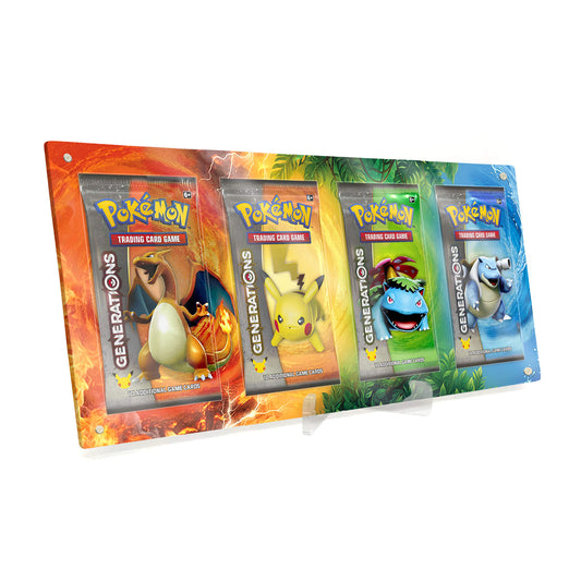 Extended Artwork Display Case Frame suitable for Pokemon Booster XY Generations