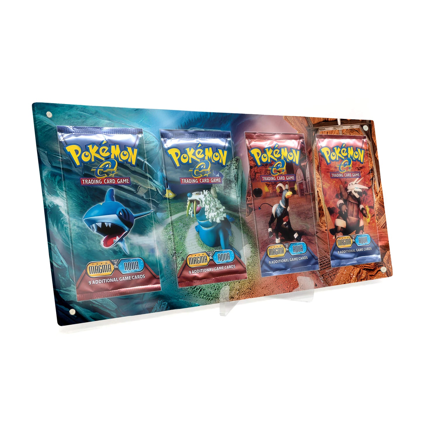 Extended Artwork Display Case Rahmen passend für Pokemon Booster Magma Aqua