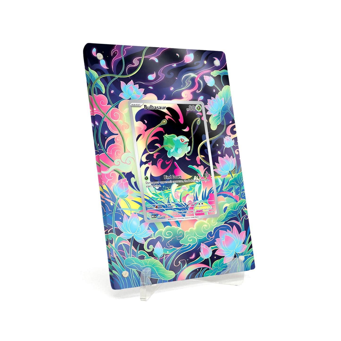 Extended Artwork Display Case Rahmen passend für Pokemon Bulbasaur Mega Evolution MEG #133