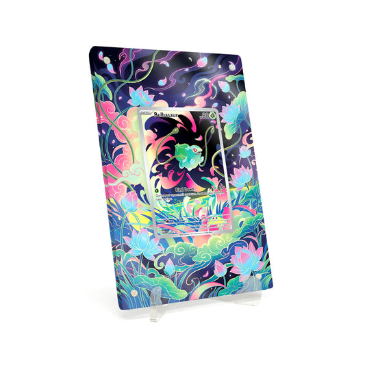 Extended Artwork Display Case Rahmen passend für Pokemon Bulbasaur Mega Evolution MEG #133