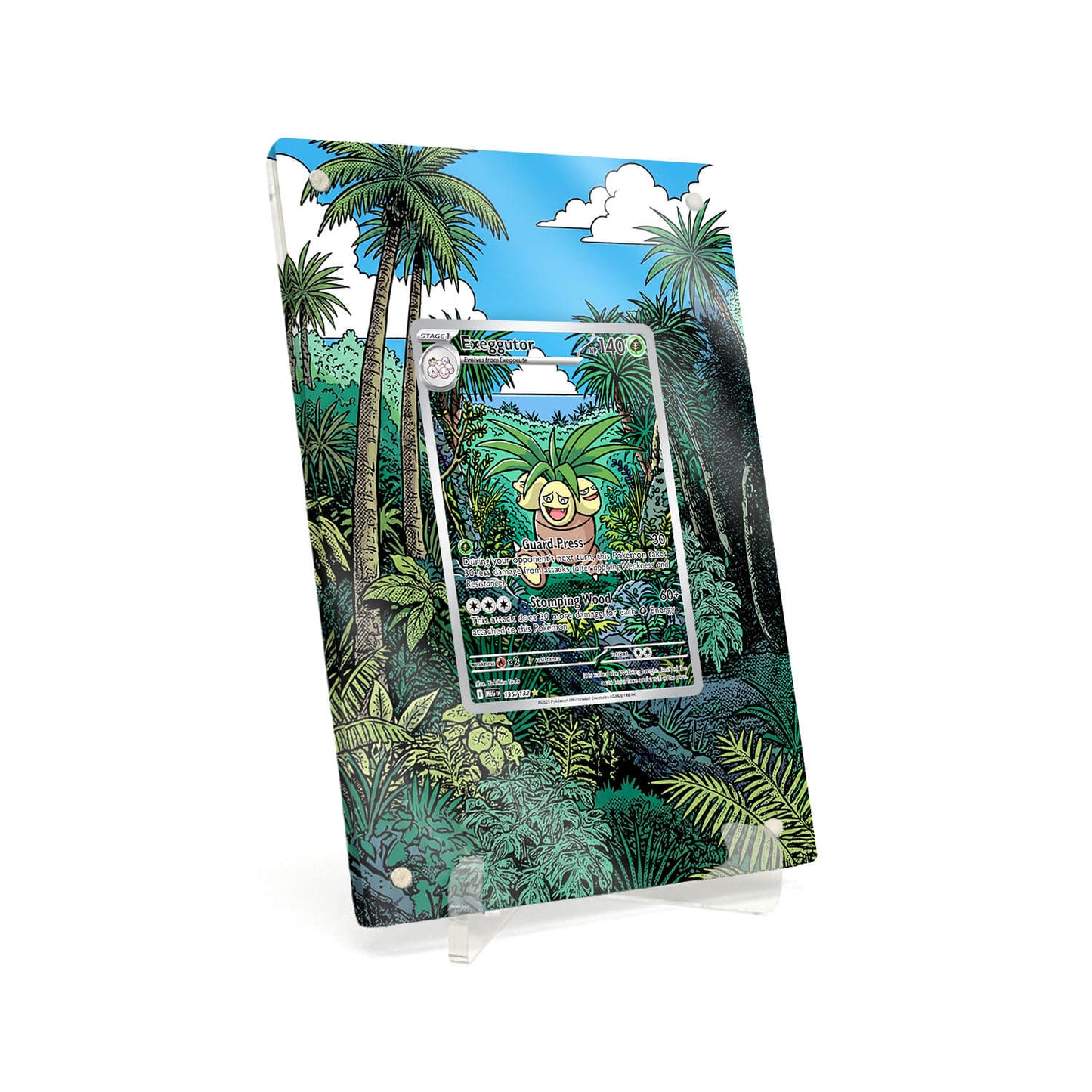 Extended Artwork Display Case Rahmen passend für Pokemon Exeggutor Mega Evolution MEG #135