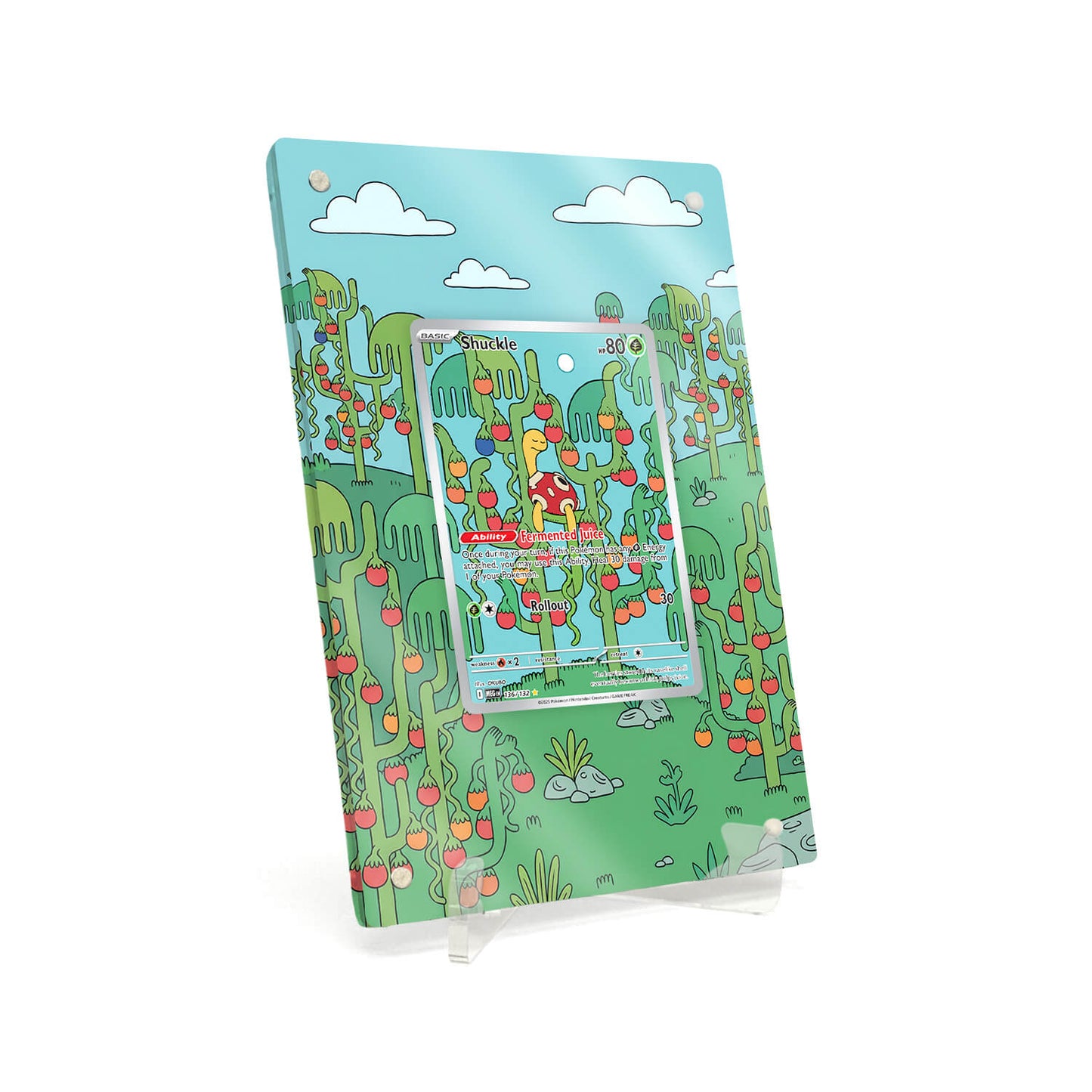 Extended Artwork Display Case Rahmen passend für Pokemon Shuckle Mega Evolution MEG #136