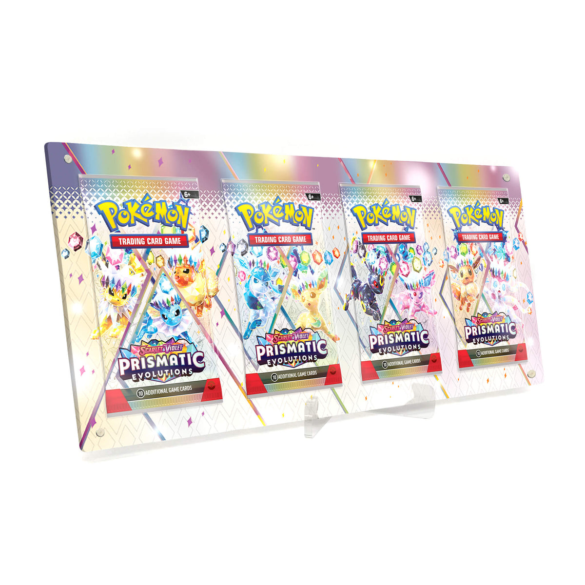 Extended Artwork Display Case Rahmen passend für Pokemon Booster Prismatic Evolutions Prismatische Entwicklungen