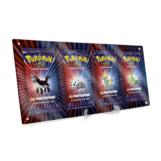 Extended Artwork Display Case Rahmen passend für Pokemon Booster Ruby Sapphire Rubin Saphir