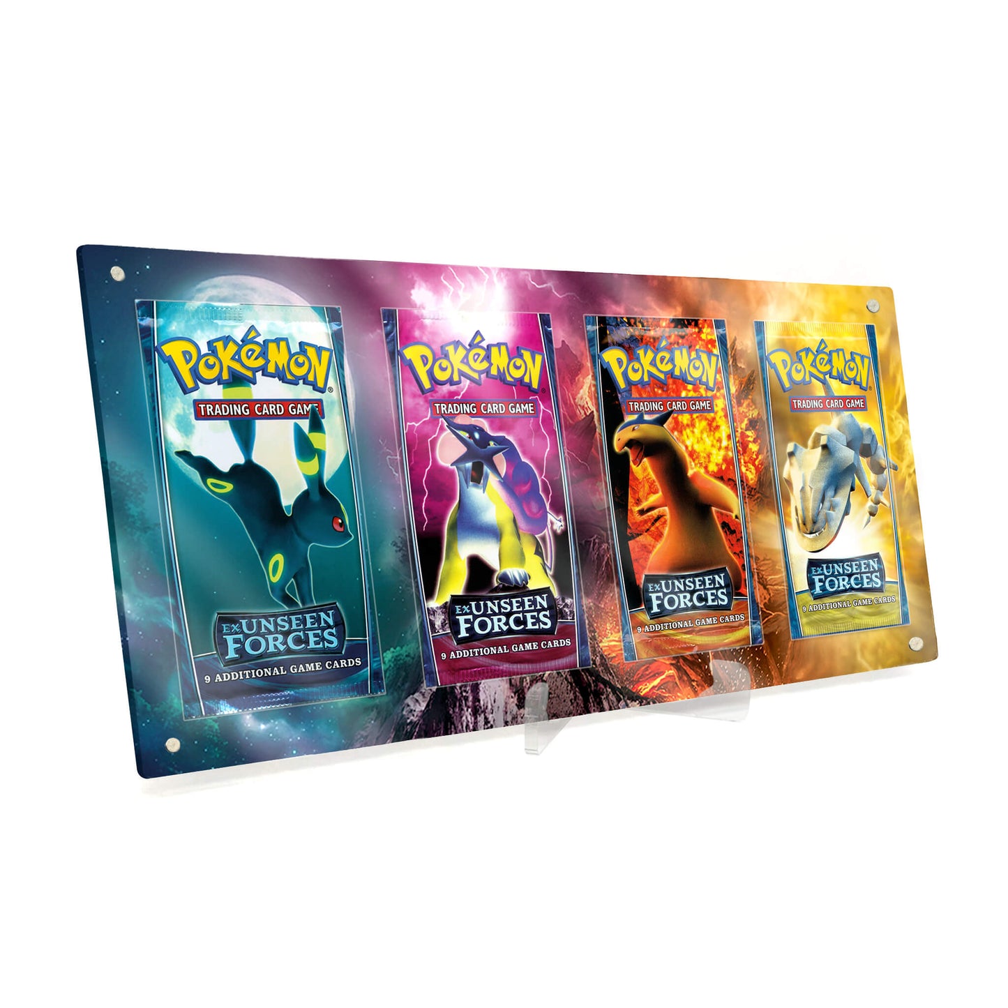 Extended Artwork Display Case Rahmen passend für Pokemon Booster Unseen Forces Verborgene Mächte