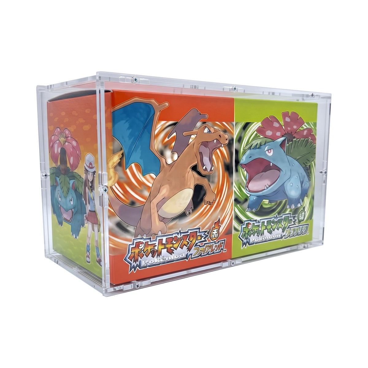 Acryl Case passend für Nintendo Switch Pokemon Feuerrot & Blattgrün 30th Anniversary Edition