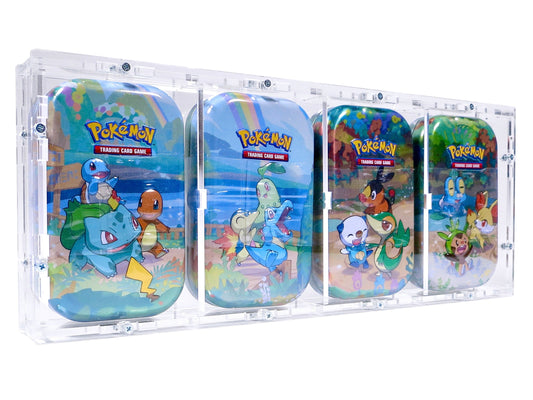 Acryl Case for 4x Pokemon Mini Tin - e.g. Celebrations