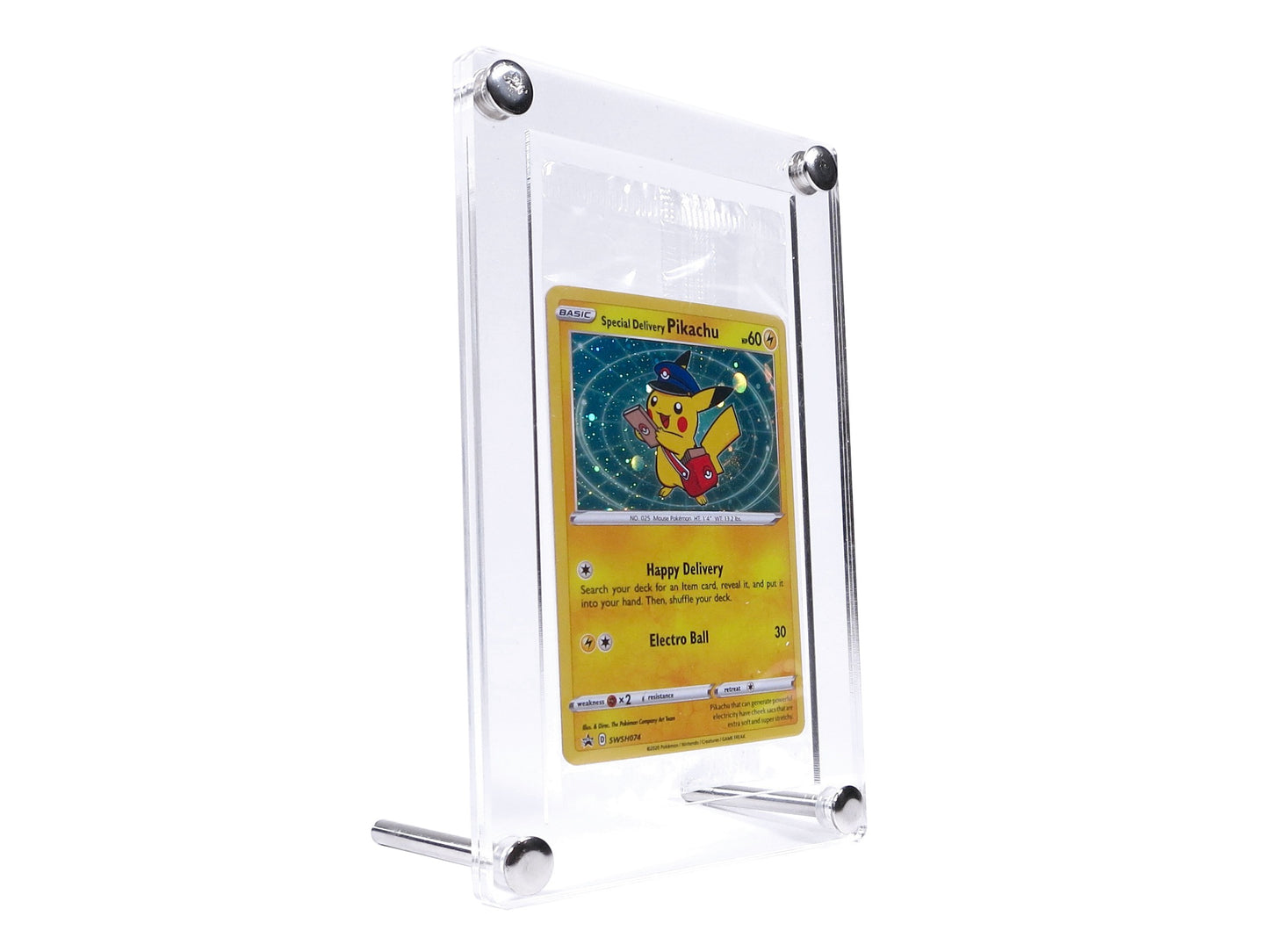 Acrylic case for GSG graded cards with metal feet